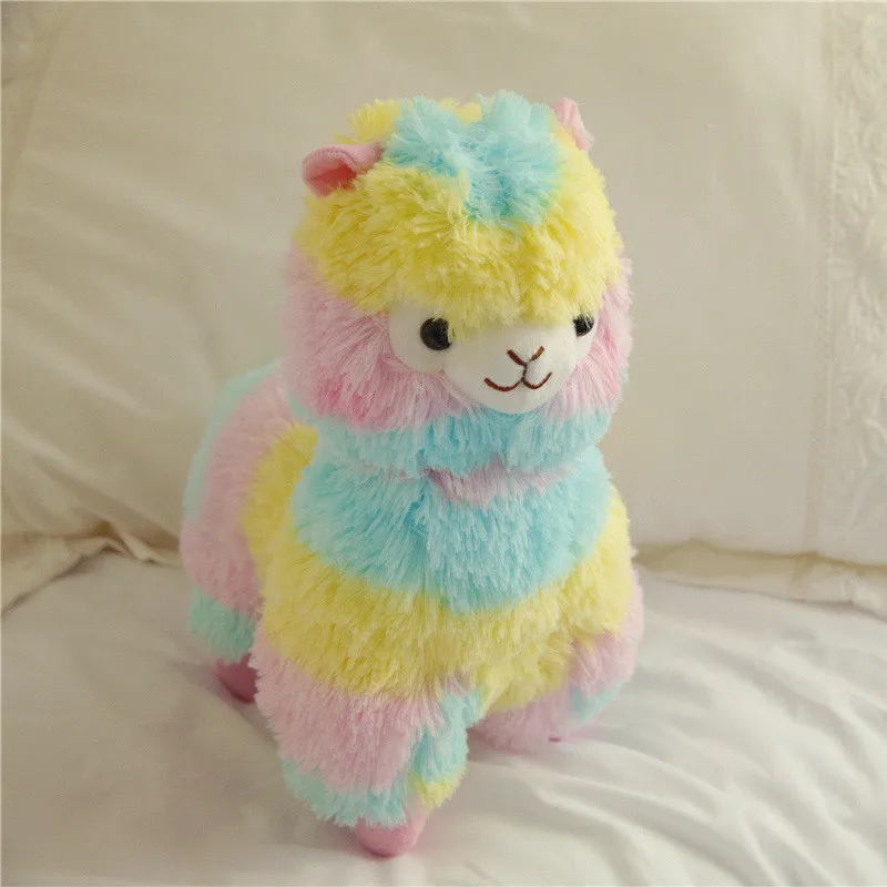 20 см мягкая хлопковая Радужная плюшевая игрушка из альпаки радужная лошадь