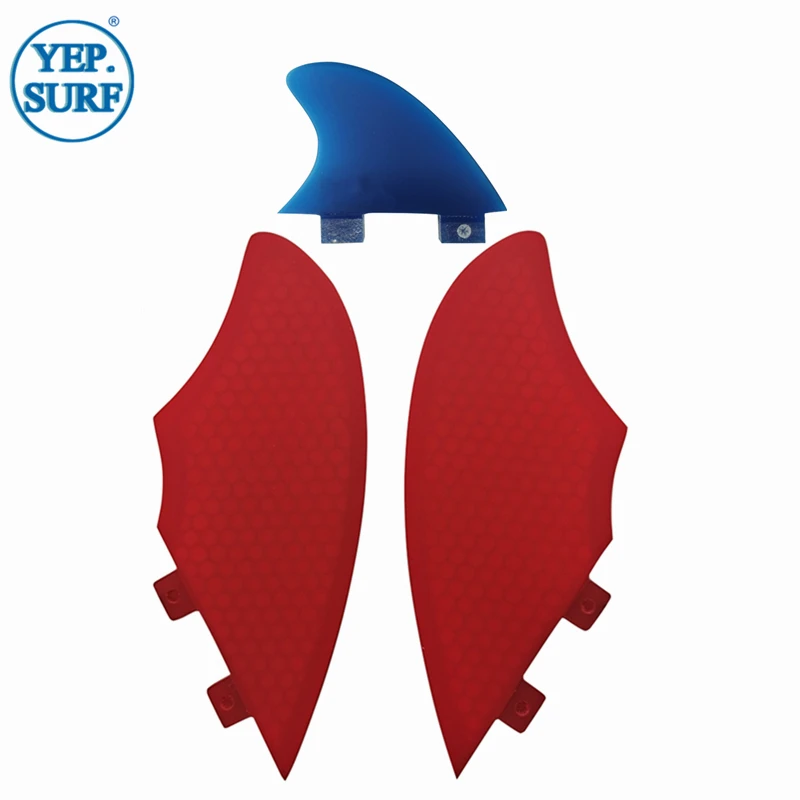 Плавник для серфинга FCS плавники килевые белый/черный/красный цвет с Knubster центр