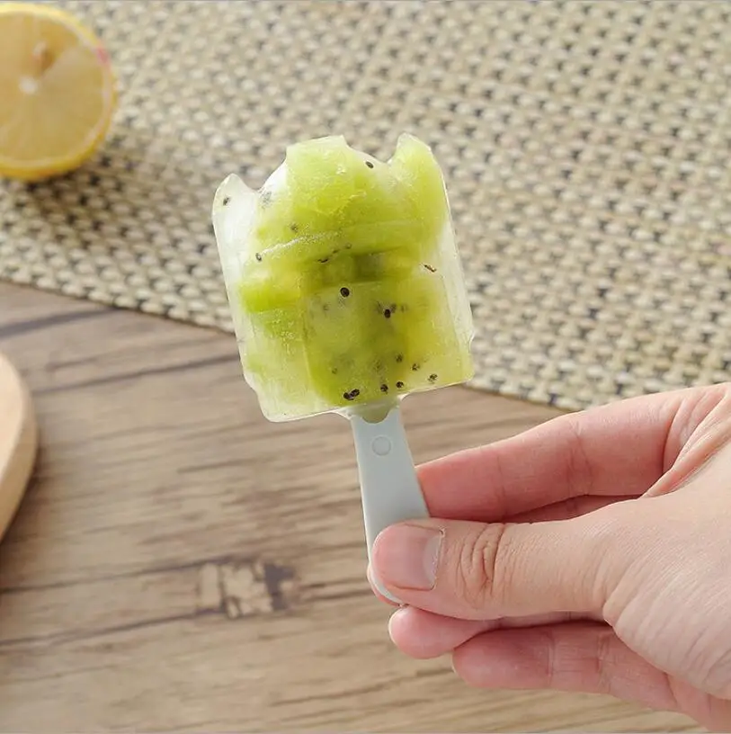 Форма для мороженого с мультяшным рисунком кухонный поднос 4 отверстиями и