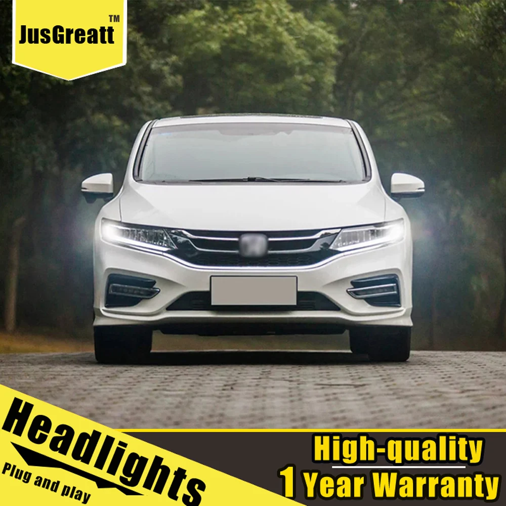 

A Pair For Honda Jade Headlights 2013 Jade LED Head Lamps All LED light Source Daytime Running Lights Dynamic Turn