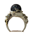 Кольцо женское Duobeiduo, с кристаллами, на удачу