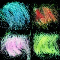 1box 11colors line fluorescent silk nail decorations filament nail art decorations about100pcs holographic colorful line silk