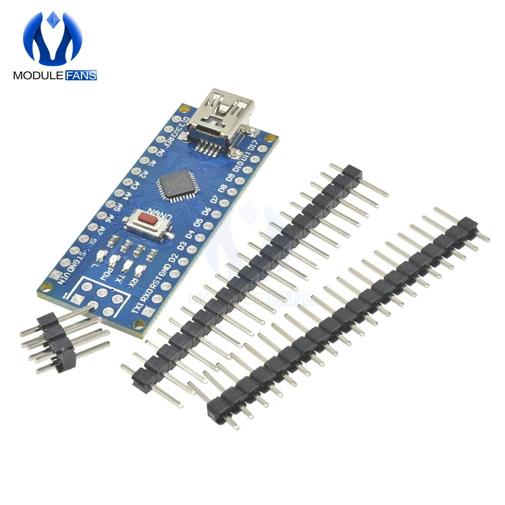 5 шт. CH340 ATmega328P плата контроллера совместимый для Arduino Nano CH340 USB драйвер Nano V3.0 ATmega328 Замена FT232RL