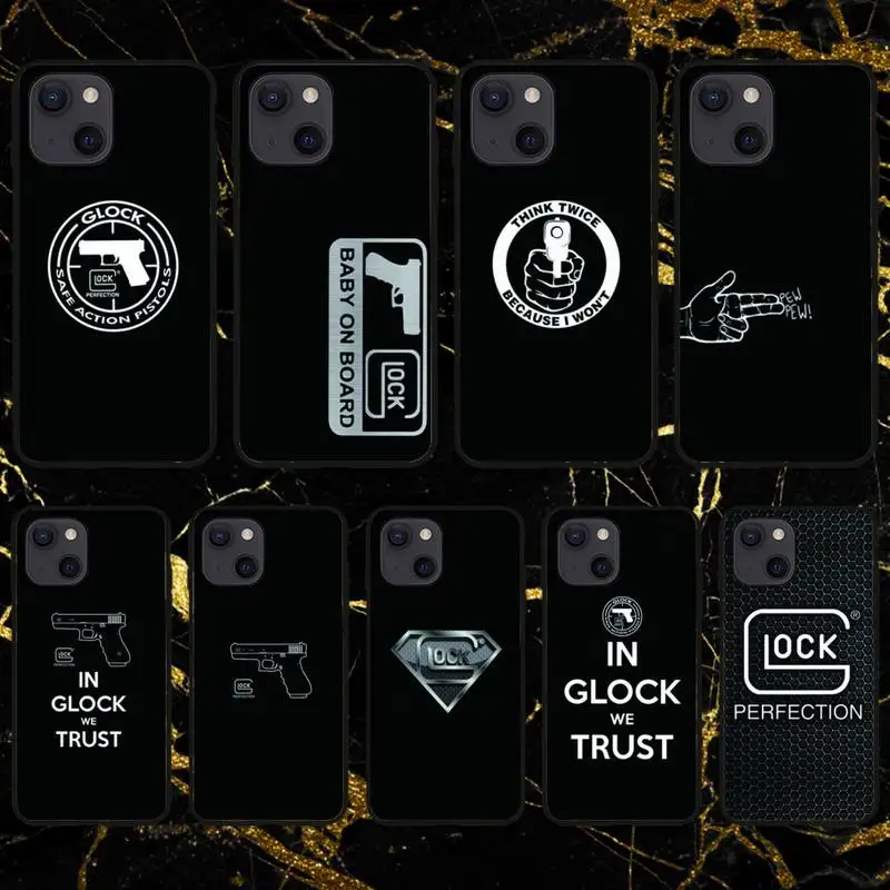 Чехол XSHUYI Glock Handgun для телефона iPhone 11 12 Mini 13 Pro XS Max X 8 7 6s Plus 5 SE XR | Мобильные телефоны