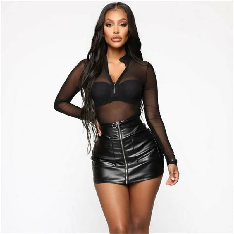 Новый женский перспективный гимнастический костюм на молнии с длинными рукавами