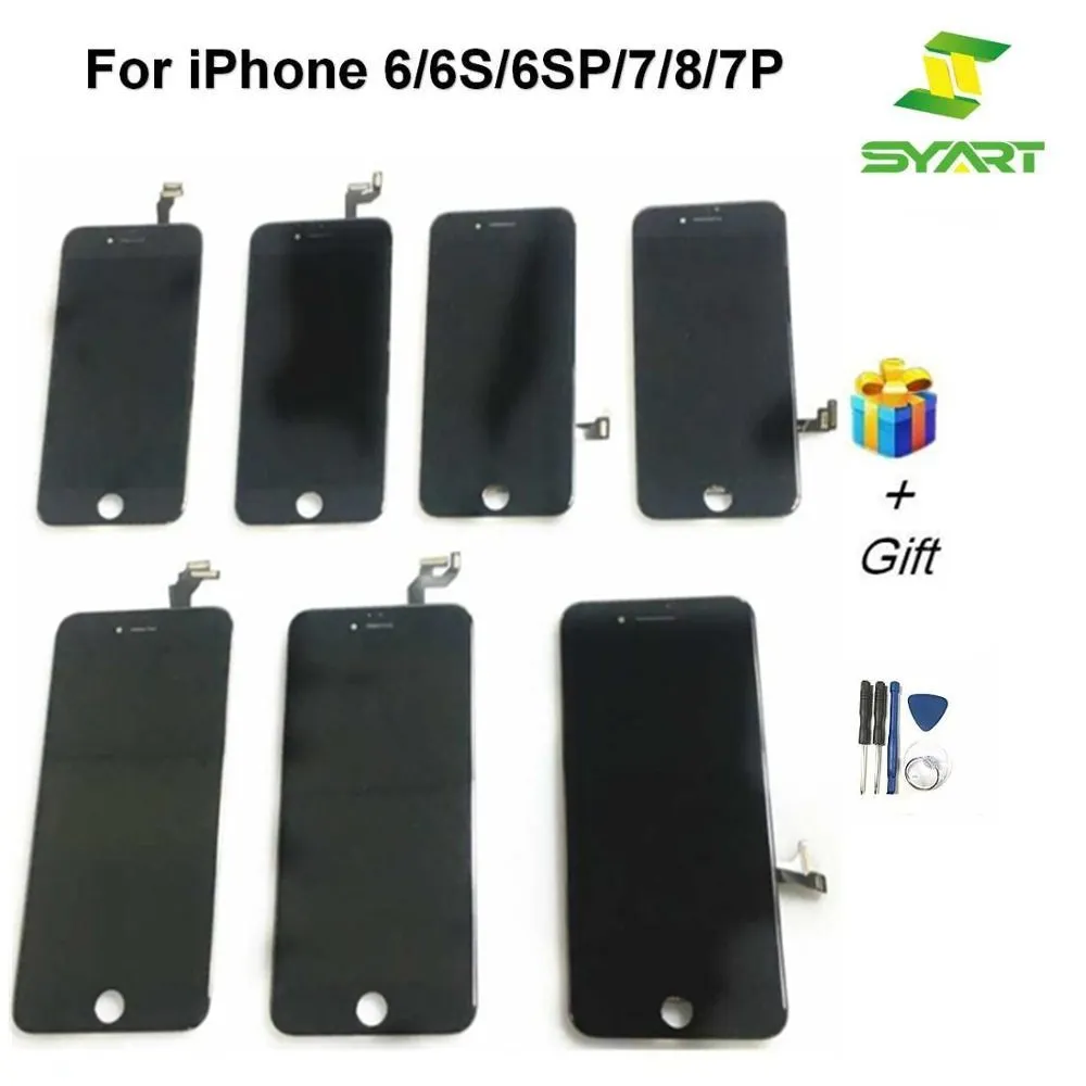 OEM черный белый ЖК дисплей сенсорный экран дигитайзер сборка для iphone 6 6S Plus pantalla 6s