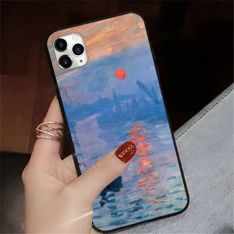

Van Gogh Skull Tardis fashion art Phone Case for iPhone 11 12 pro XS MAX 8 7 6 6S Plus X 5S SE 2020 XR