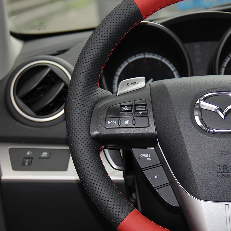 Оплетка на руль для Mazda 3 Axela 2008 2013 CX 7 CX7 2010 2016 5 2011 6 GH|Чехлы руль| |
