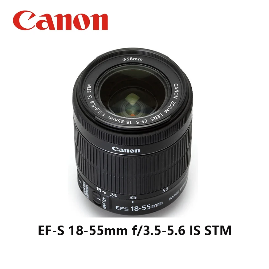 Б/у объектив Canon EF-S 18-55 мм f/3 5-5 6 IS STM для фотоаппаратов | Электроника