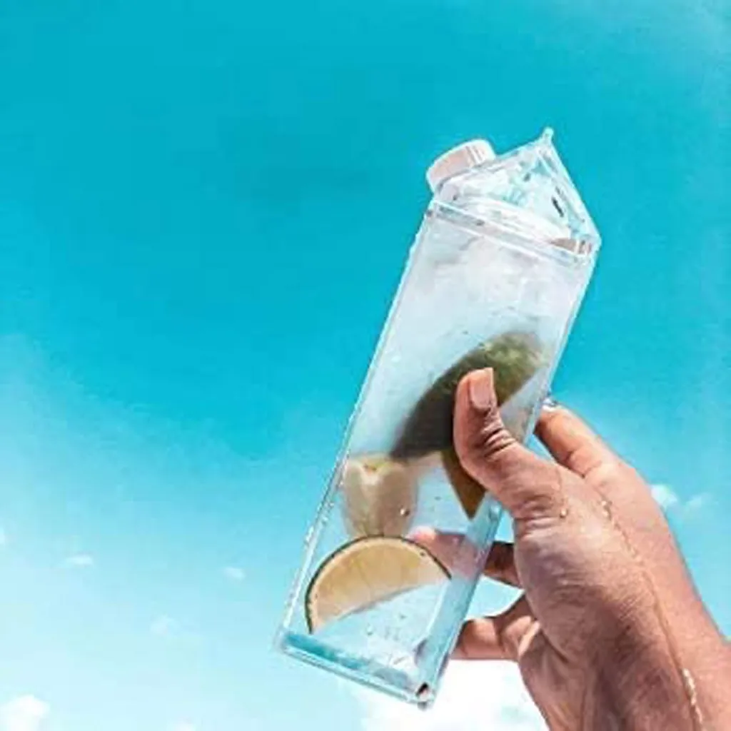 0.5l Water-bottle Drinkware Shaker Sports Square Milk Water Bottle Bpa Free Waterbottle Transparent Reusable Jug Bottles | Дом и сад
