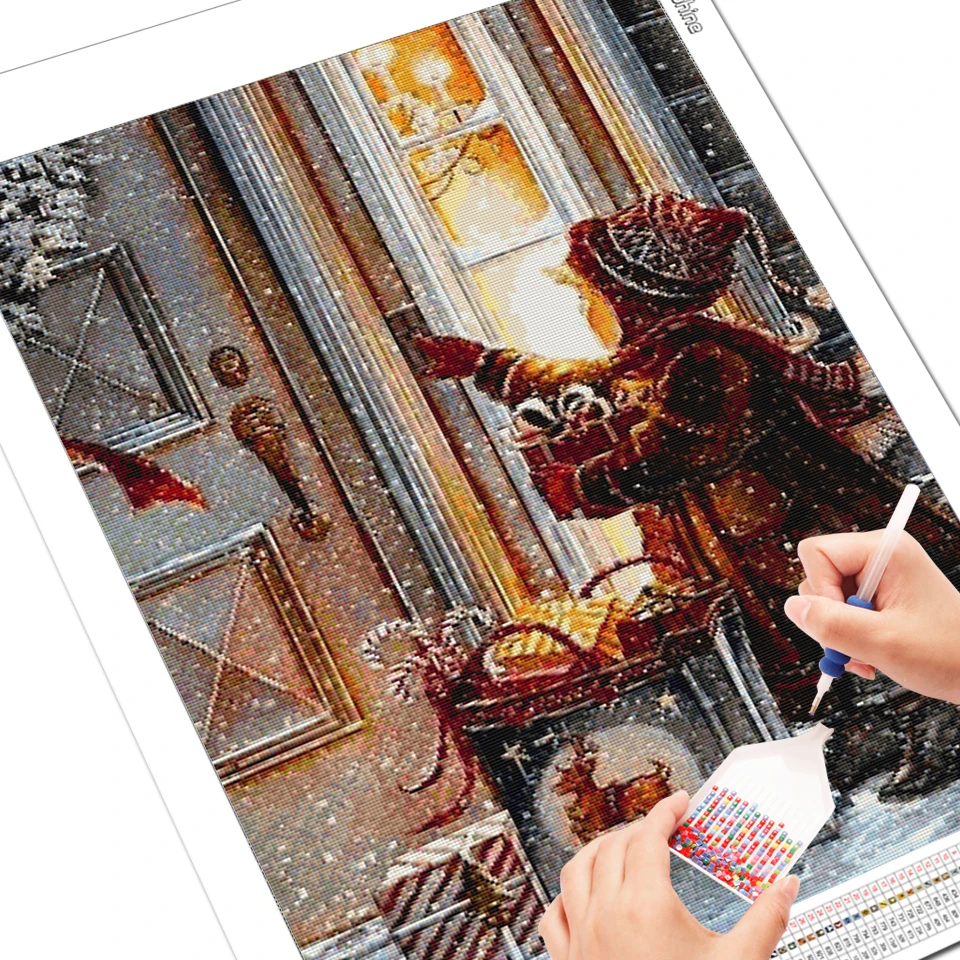 

Diamond Painting Girl Picture Of Rhinestones Diamond Embroidery Christmas Full Drill Cross Stitch Beaded Handmade Gift