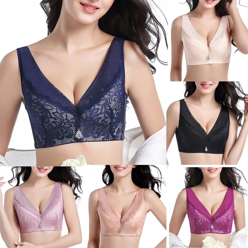 Женское однотонное нижнее белье большие размеры регулируемые спортивные очень