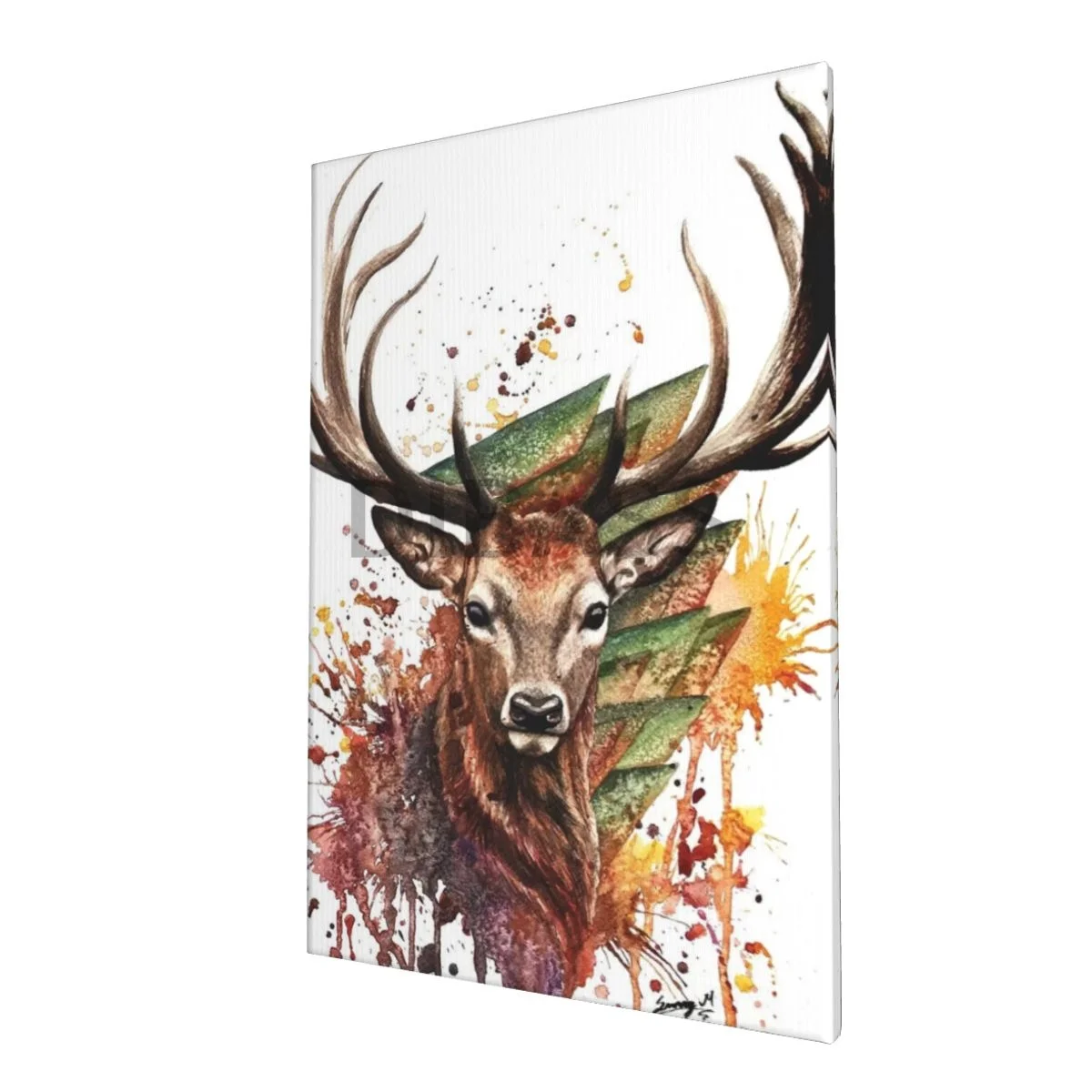 

Настенная картина с изображением молодого оленя на холсте, живопись, домашний декор для гостиной, спальни