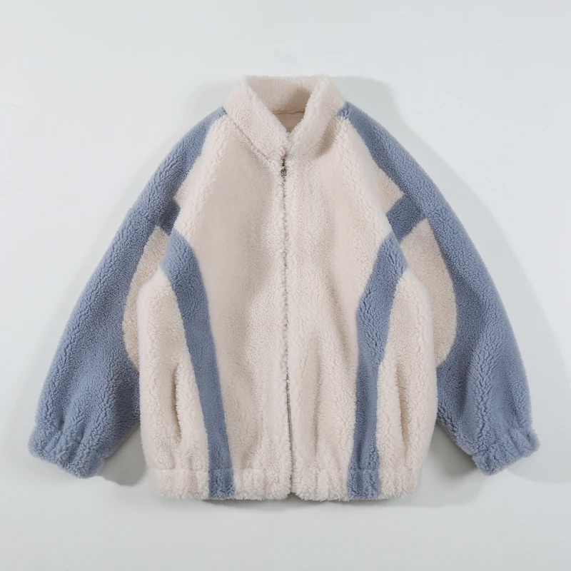 

Новинка 2021, зимняя Вельветовая куртка с длинным рукавом из овечьей шерсти, Женская Корейская версия большого размера, Повседневная овечья ш...