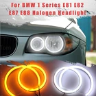 Светодиодный SMD хлопковый светильник Switchback Angel Eye Halo Ring DRL Kit для BMW 1 серии E81 E82 E87 E88 галогенный налобный фонарь