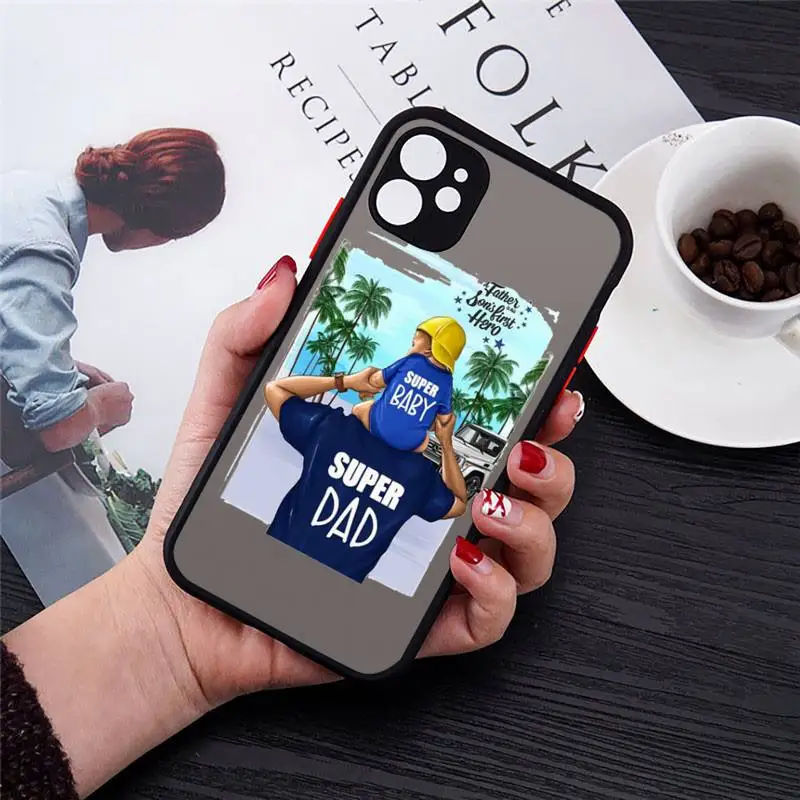 

girl Queen Mom and baby (1) luxury Phone Cases shell matte transparent For iphone 7 8 11 12 plus mini x xs xr pro max cover