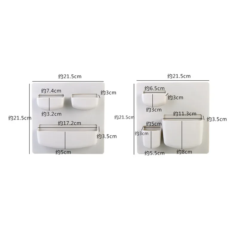 Настенный пластиковый стеллаж для хранения косметических принадлежностей | Дом