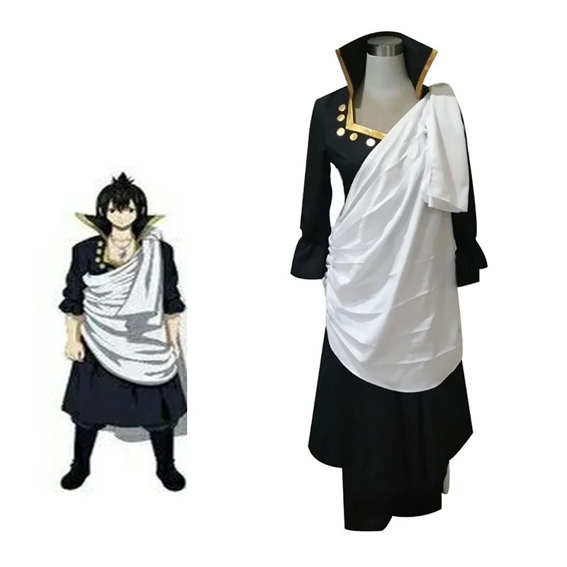 

New Arrival Anime Fairy Tail Zeref Cosplay Costume Full Set Custome Made