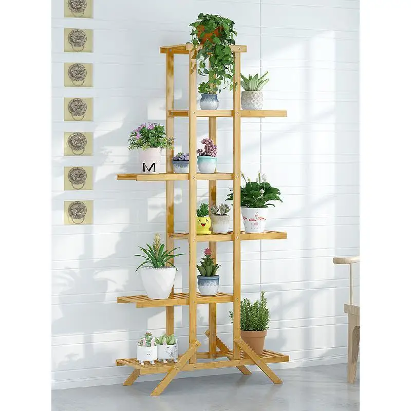 

Para Plantas Etagere Plante For Plantenrekken Pot Escalera Decorativa Madera Outdoor Plant Rack Balcony Shelf Flower Stand