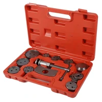 13pcsset car auto wheel cylinder disc brake pad caliper repair kit replacement piston rewind hand tool repair care accessories