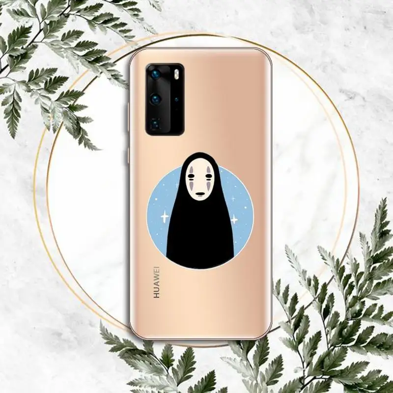 

Studio Ghibli No Face man Phone Case Transparent for Huawei P honor 8 10i 20 30 40 smart 2019