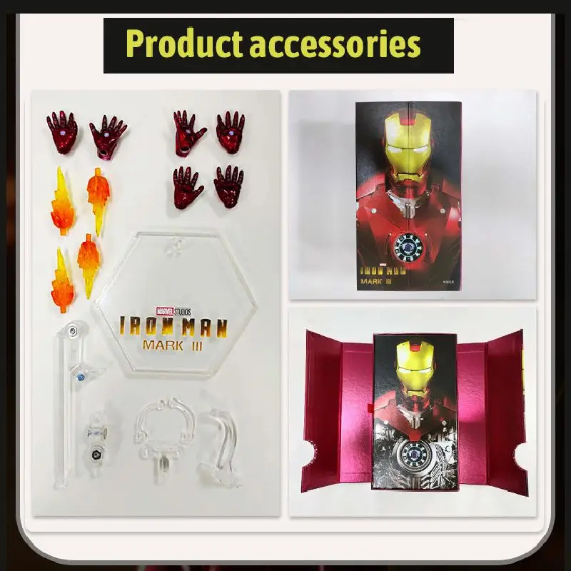 

Marvel Avengers Action Figures 18cm Mk3 Mk2 Iron Man Warrior Doll Shf Gk Movable Model Deco Statue Collection Children Toy Gifts