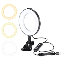 adjustable video conference fill light universal computer live lamp clip on ring light for mobile phone computer brightness