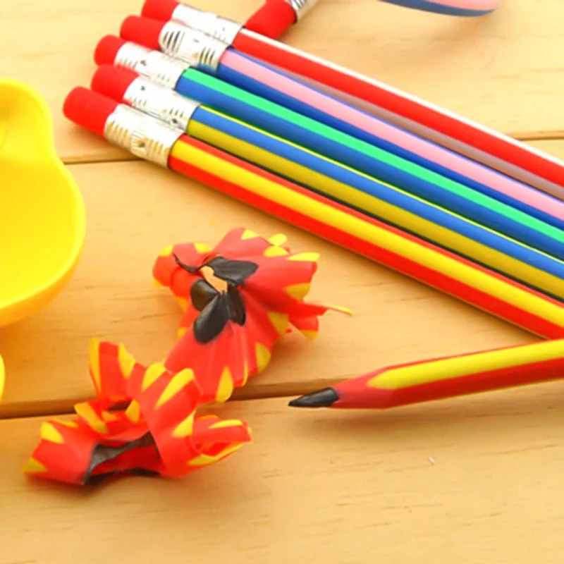 

5pcs/pack Color Pencil Creative Stationery Folding Deformation Bending Soft Pencil Primary School Gifts Prizes Writing 18cm