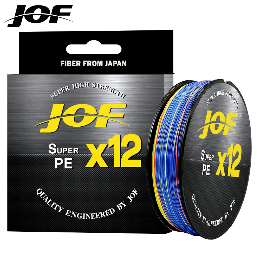 

JOF 12Strands 100M Braid Flat And Abrasion resistance Fishing Line Long-distance Pull Force Vigorous Horse Fishing Accessories