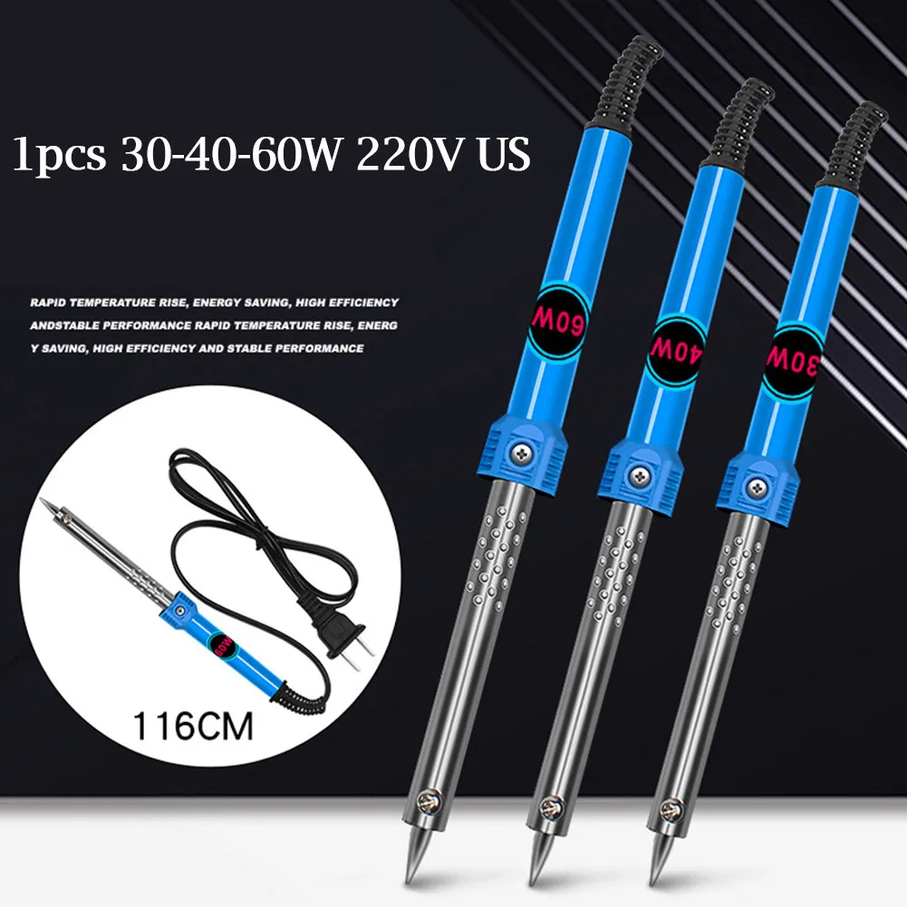 

In-line Electric Soldering Iron 220v Welding Tool Heating Nib Welding 30/40/60W Repair Tool Heat Burner Solder Rework Station