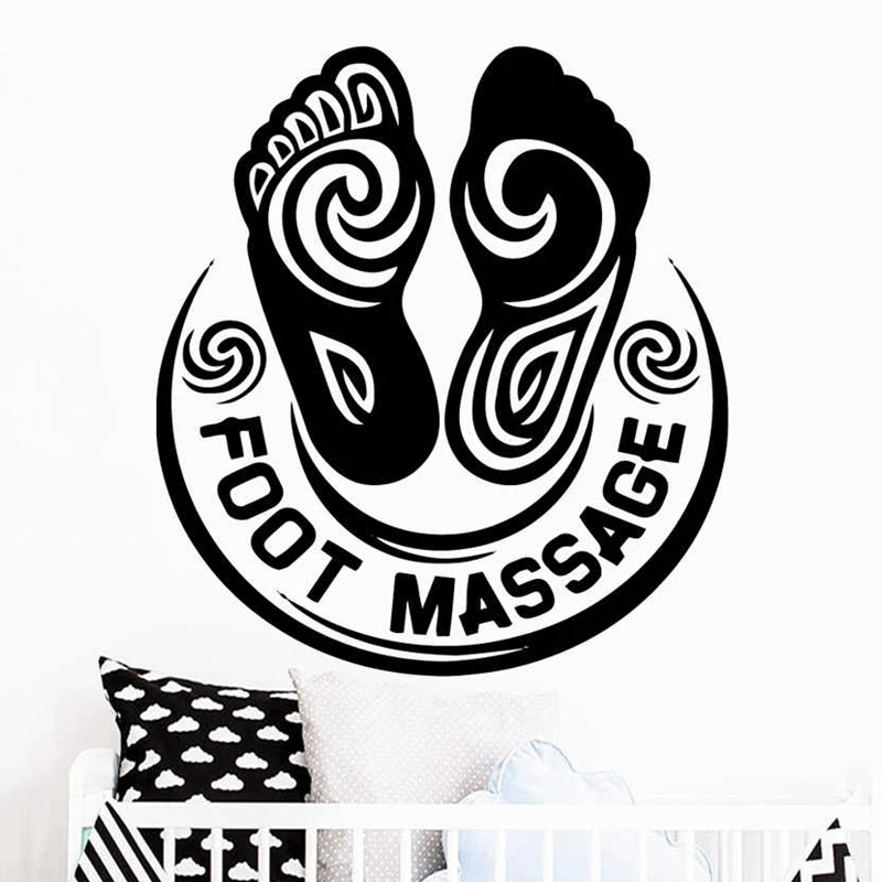 

Foot Massage Spa Decal Beauty Salon Sticker Beauty Posters Vinyl Wall Decals Decor Mural Beauty Salon Spa Sticker