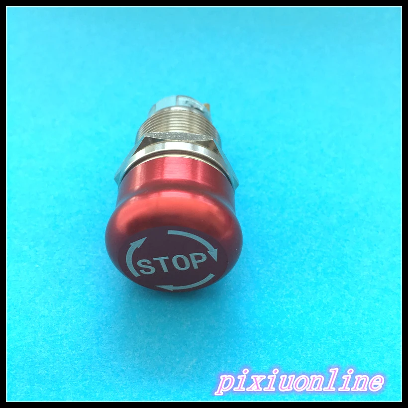 

19mm Metal Manual Scram Switch Emergency Stop Switch Rotate Push Self-locking Knob Switch YT1075 Drop Shipping