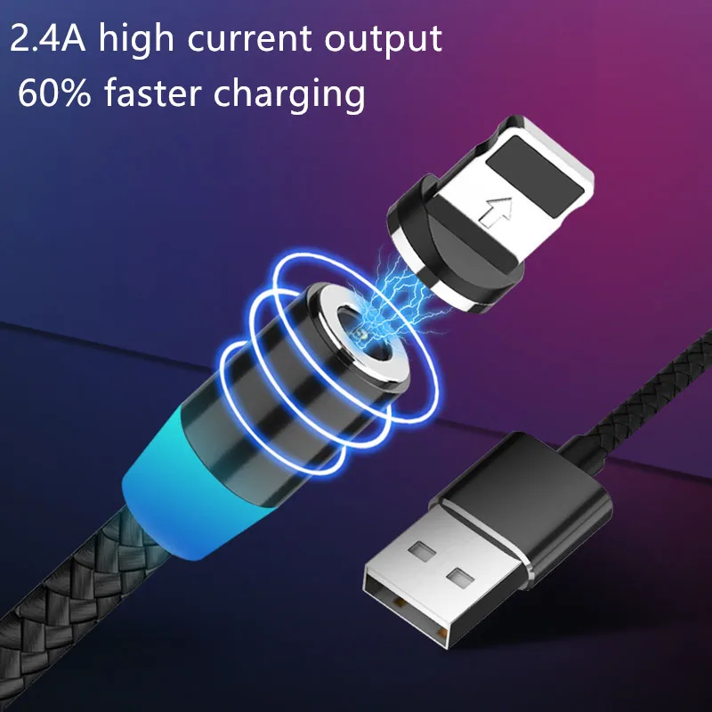 Магнитный кабель USB для быстрой зарядки кабель usb type C Магнитный кабель для зарядки данных Micro USB кабель для мобильного телефона USB шнур