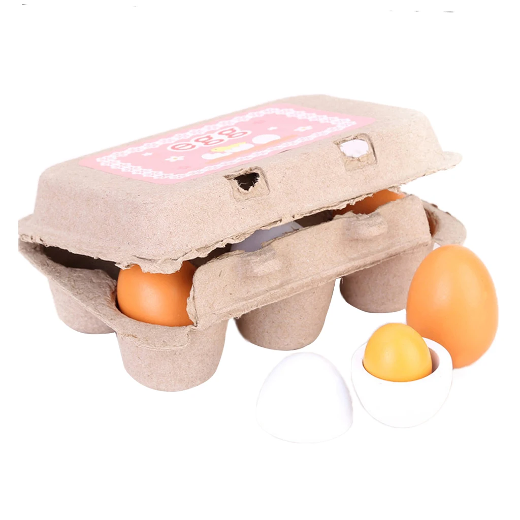 

Wooden Lovely Eggs Pretend Play Toys Food Pretend Play Toy Preschool Toy