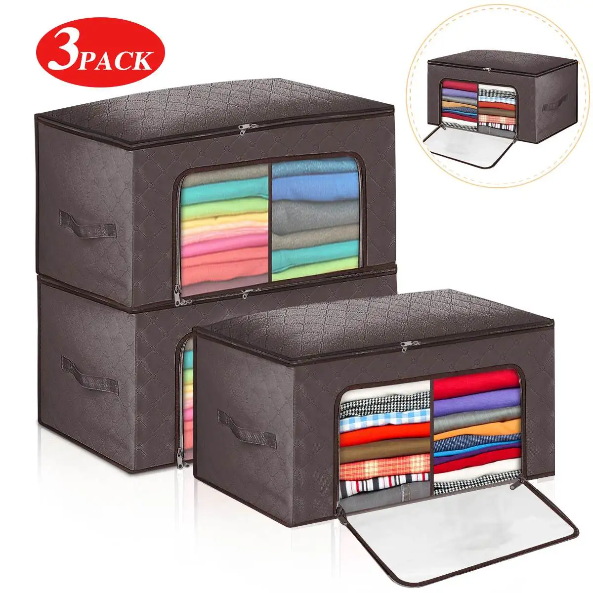 

3 шт., складная сумка-Органайзер для одежды, одеяла