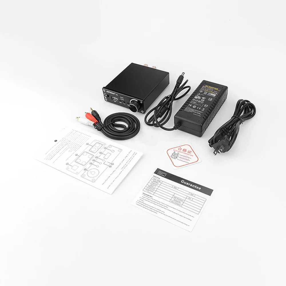 Black-US Plug AIYIMA TPA3116D2 усилители 50 Вт* 2 Bluetooth 5,0 стерео усилитель аудио усилитель мощности динамика DIY для домашнего звукового театра - Цвет: Black-US Plug