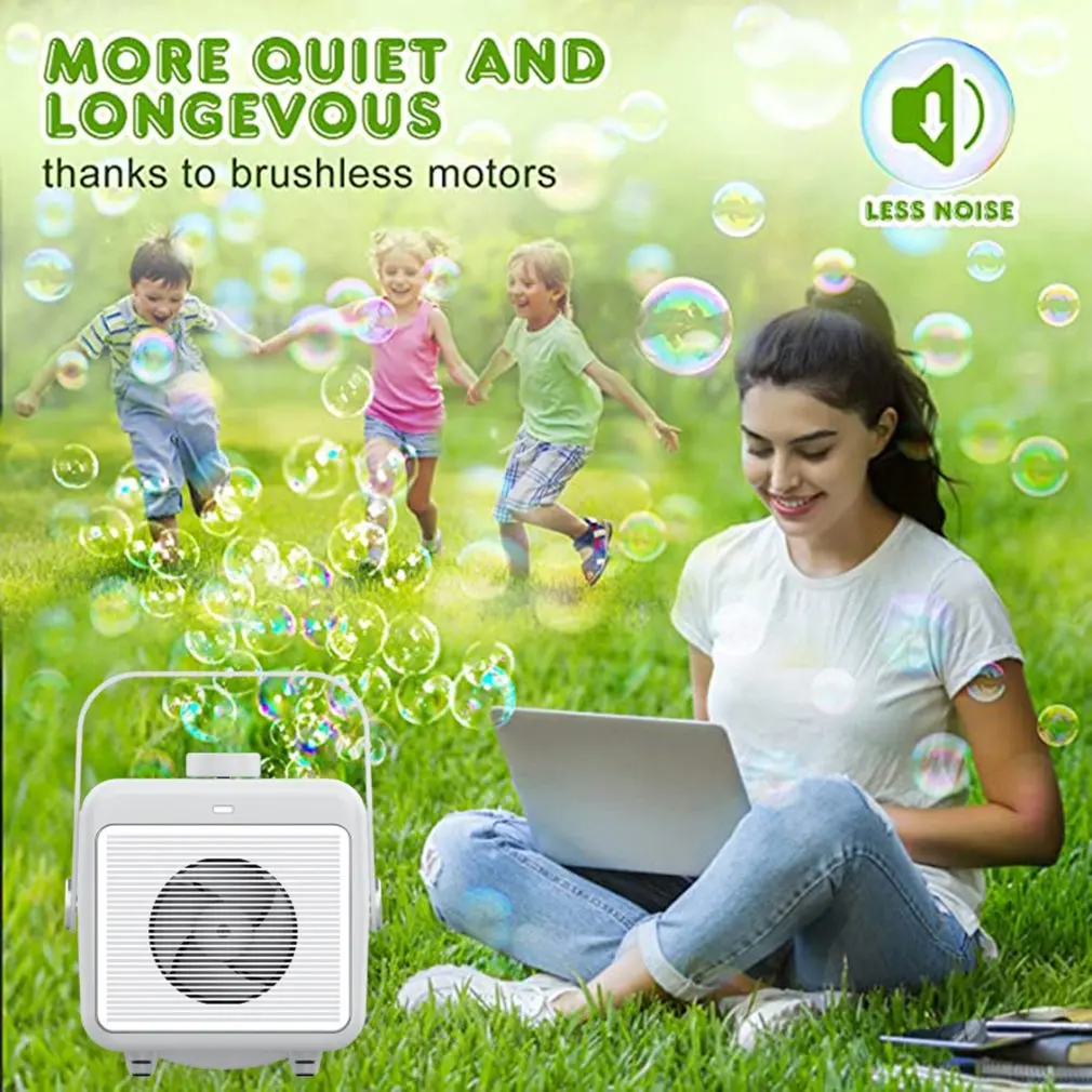 

Portable Automatic Bubble Blower Portable Bubble Maker For Kids Bubble Toys For Indoor Outdoor Wedding Party