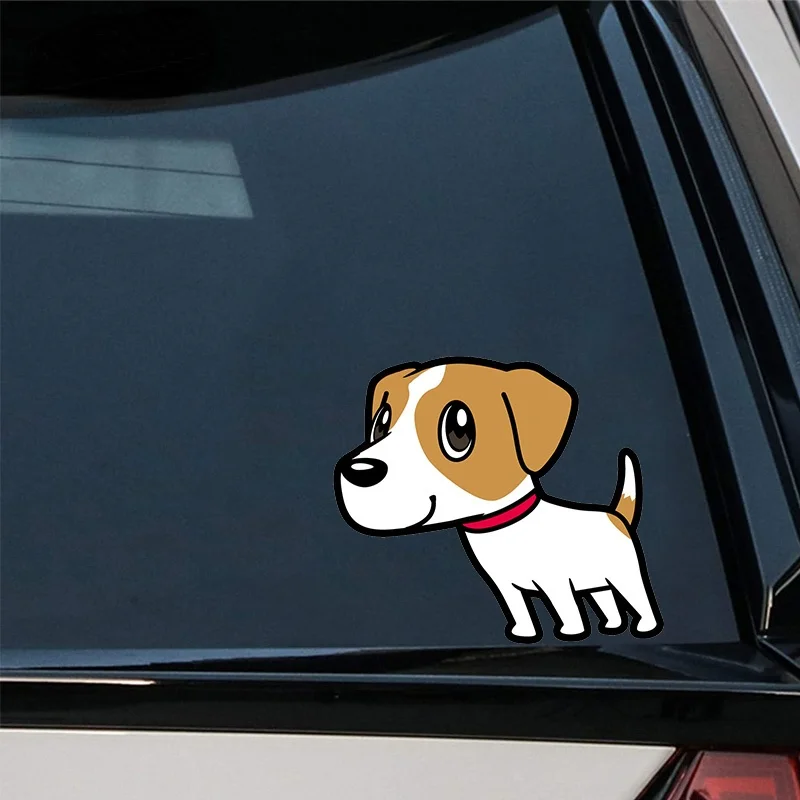 

Cute Cartoon Car Sticker Schnauzer Jack Russell Terrier Dog PVC Decal Decoration Suitable for Car Off-road Vehicles Etc.ZWW-3064