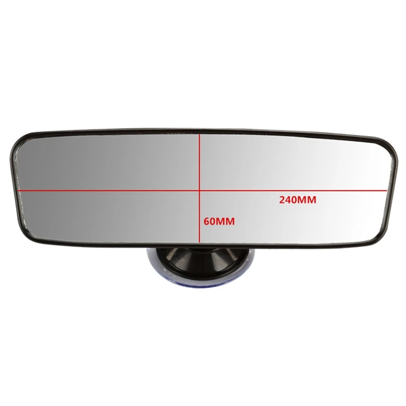 

Universal Car Rearview Mirror Rear View Interior Car Mirror Adjustable Suction Cup Wide Long Safety Car Indoor Auxiliary Mirror