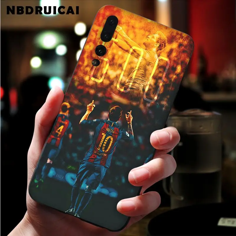 

NBDRUICAI Lionel Messi Black High Quality Phone Case for Huawei P9 10 lite P20 pro lite P30 pro lite Psmart mate 20 pro lite