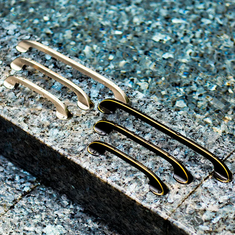 Минималистичная Выдвижная дверная ручка для шкафа хранения черная обуви|Ручки