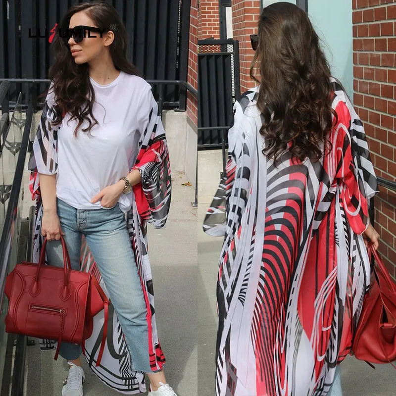 

Женская богемная блузка Lusumily, с рукавами летучая мышь, открытая строчка, винтажный цветочный принт в стиле бохо