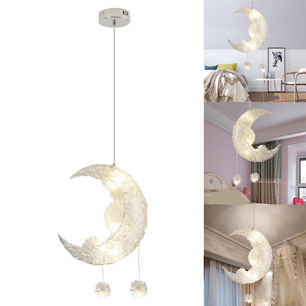 Скандинавская люстра в виде Луны светодиодный алюминиевый форме одуванчика