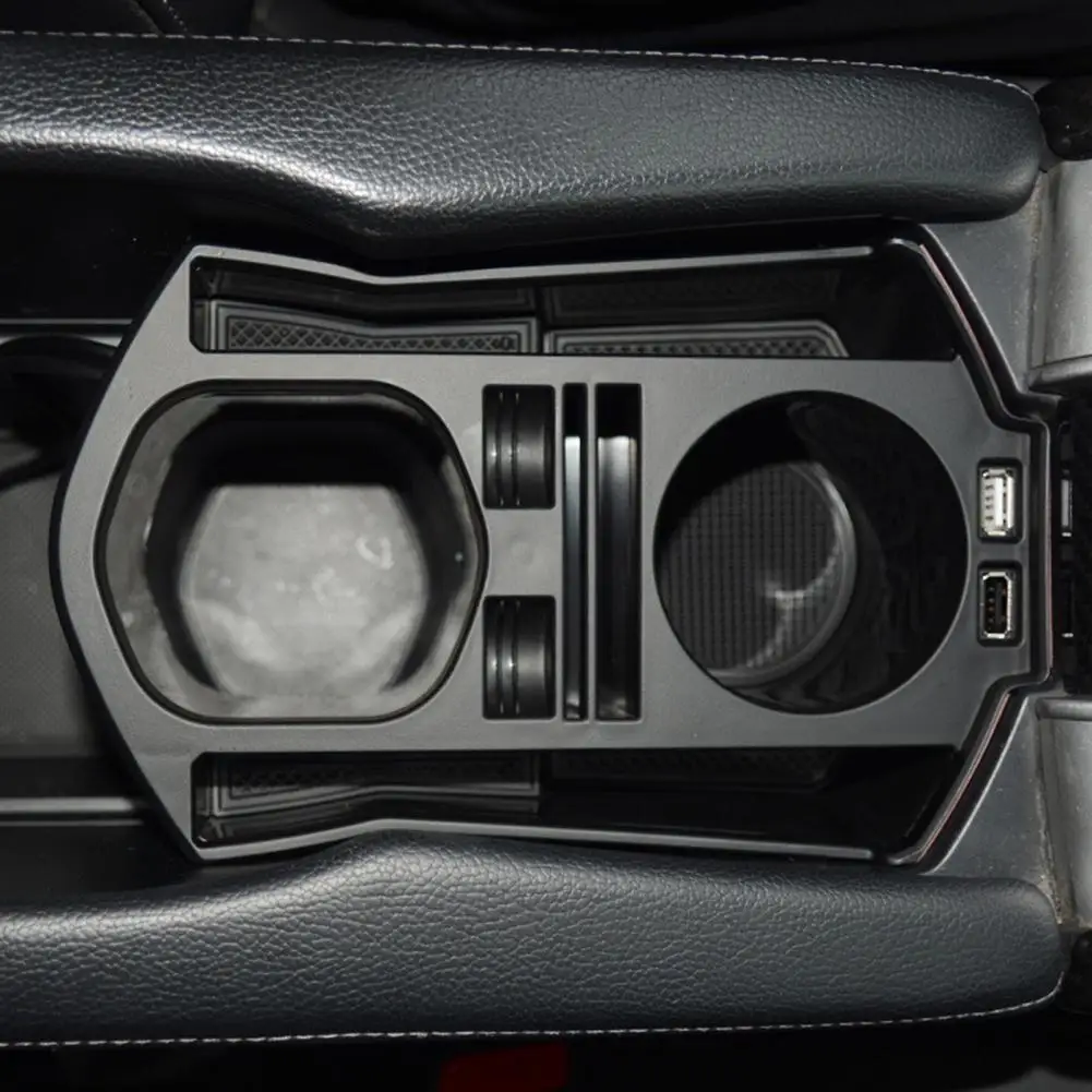 

Armrest Box Cup Holder Double USB Interface Storage Box Multifunctional Central Console Water Cup Holder for Honda Civic 2016-20