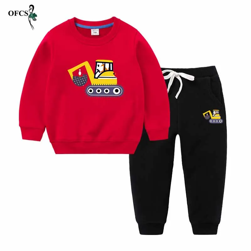 Зимний плотный комплект для девочек Повседневные детские костюмы мультяшная