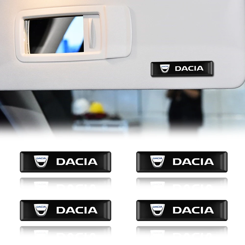 

10pcs Car Steering wheel 3D long Emblem Sticker Wheel Decal Car styling for Dacia Duster Logan Sandero Stepway Lodgy Mcv Dokker