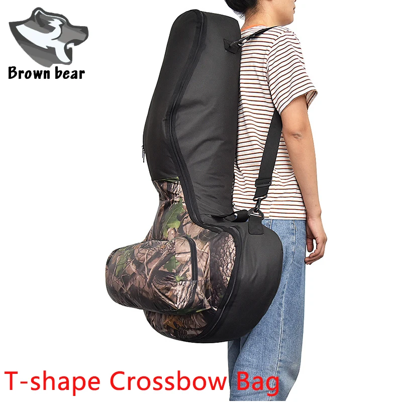 Archery camouflage T Shaped Crossbow Bag Case Backpack Pouch bow Storage bag Arrow Quiver for Hunting Shooting Crossbow Dropship