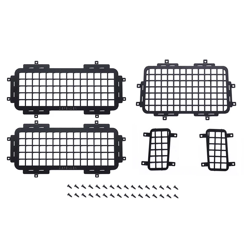 

for MN D90 D99S MN99S 1/12 RC Car Upgrade Parts Rear Side Metal Stereoscopic Window Mesh Protective Net Accessories