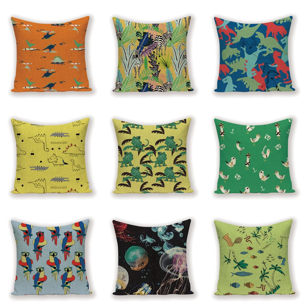 

Animal Spring Pillow Covers Nordic Home Decoration Cushions Decor Bed Interesting Things Throw Pillow Custom Yellow Cushion