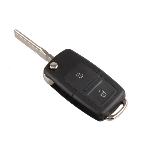 2 кнопки дистанционного откидного складного автомобильного ключа оболочка для Volkswagen Golf MK4 Bora Transporter T5 Polo необработанное лезвие